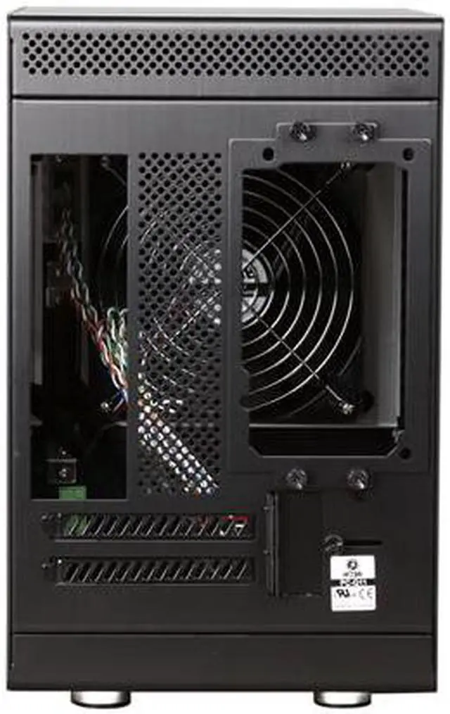 Alt view image 7 of 8 - LIAN LI PC-Q11B Black Aluminum Mini-ITX Tower Computer Case