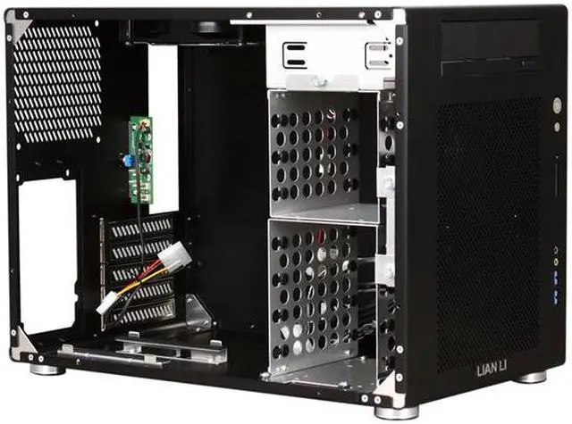 Alt view image 6 of 8 - LIAN LI PC-V354B Black Aluminum Micro ATX Mini Tower Computer Case