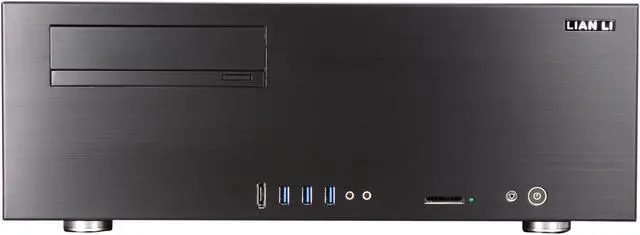 Alt view image 2 of 7 - LIAN LI Black Aluminum PC-C50B Micro ATX Media Center / HTPC Case
