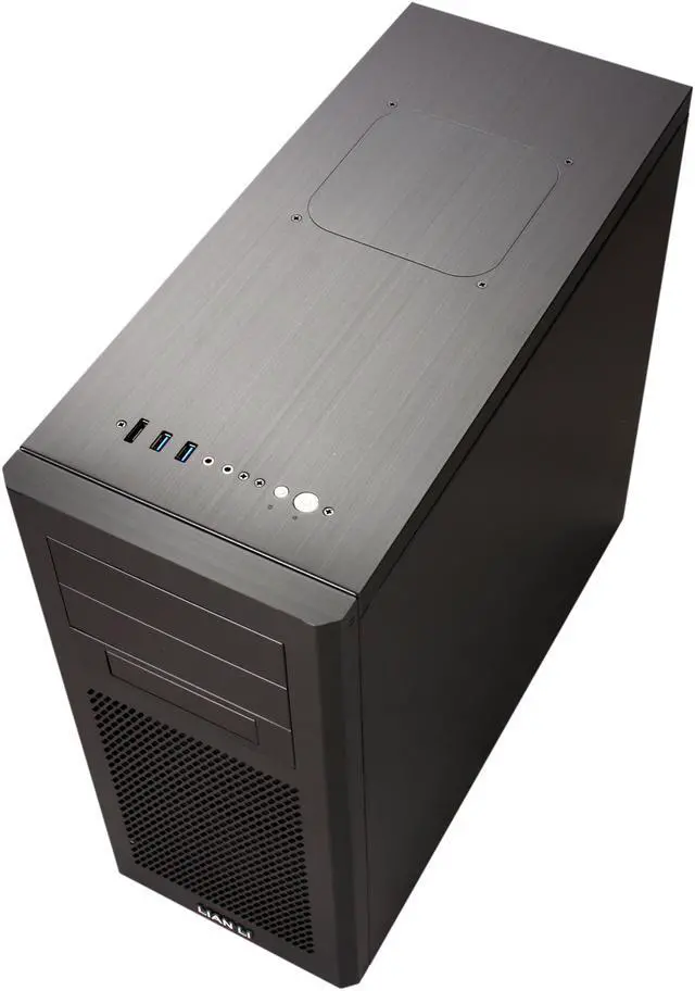 Alt view image 8 of 10 - LIAN LI PC-9F Black Aluminum ATX Mid Tower Computer Case