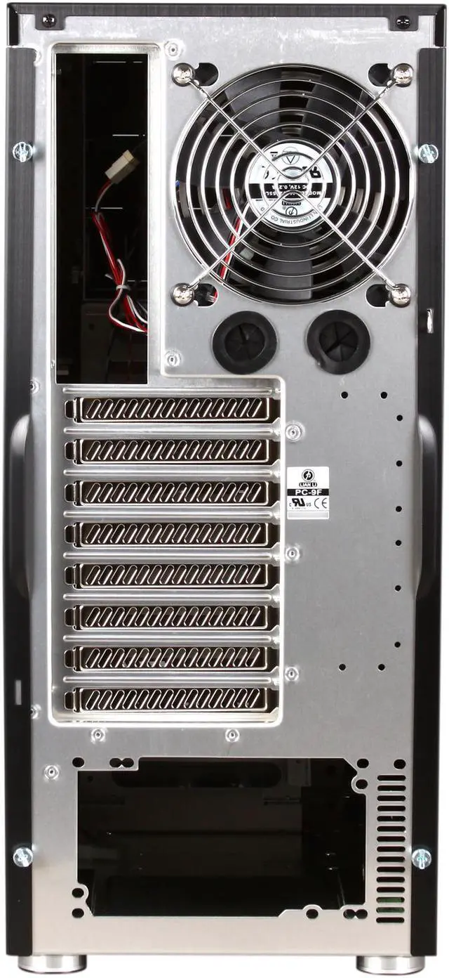 Alt view image 9 of 10 - LIAN LI PC-9F Black Aluminum ATX Mid Tower Computer Case