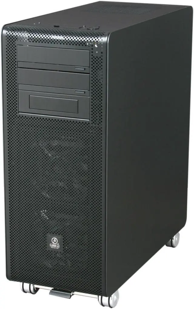 Alt view image 3 of 10 - LIAN LI PC-V1020B Black Aluminum ATX Mid Tower Computer Case