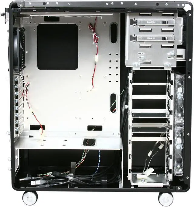 Alt view image 6 of 10 - LIAN LI PC-V1020B Black Aluminum ATX Mid Tower Computer Case