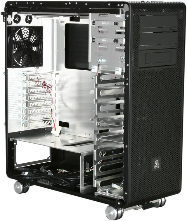 Alt view image 7 of 10 - LIAN LI PC-V1020B Black Aluminum ATX Mid Tower Computer Case