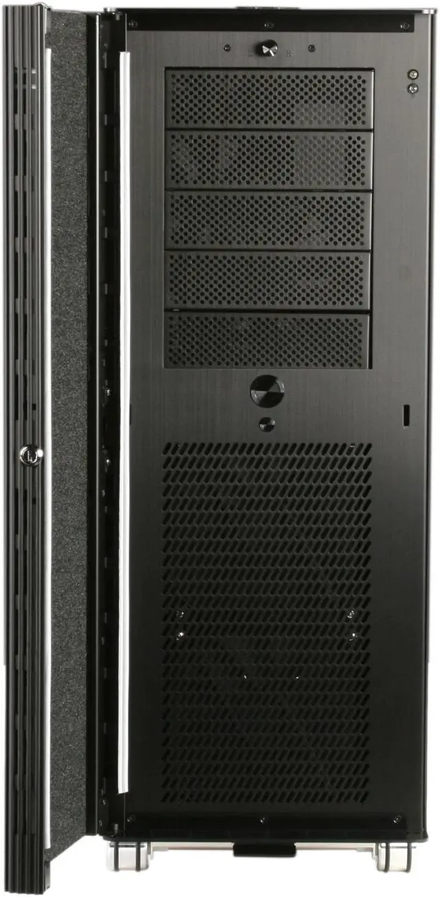 Alt view image 2 of 10 - LIAN LI PC-V2120X All Black Aluminum ATX Full Tower Computer Case
