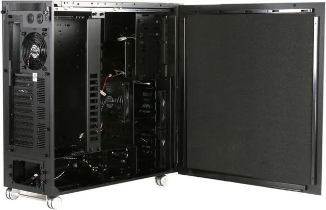Alt view image 5 of 10 - LIAN LI PC-V2120X All Black Aluminum ATX Full Tower Computer Case