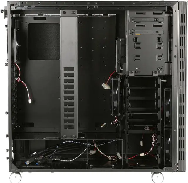 Alt view image 6 of 10 - LIAN LI PC-V2120X All Black Aluminum ATX Full Tower Computer Case