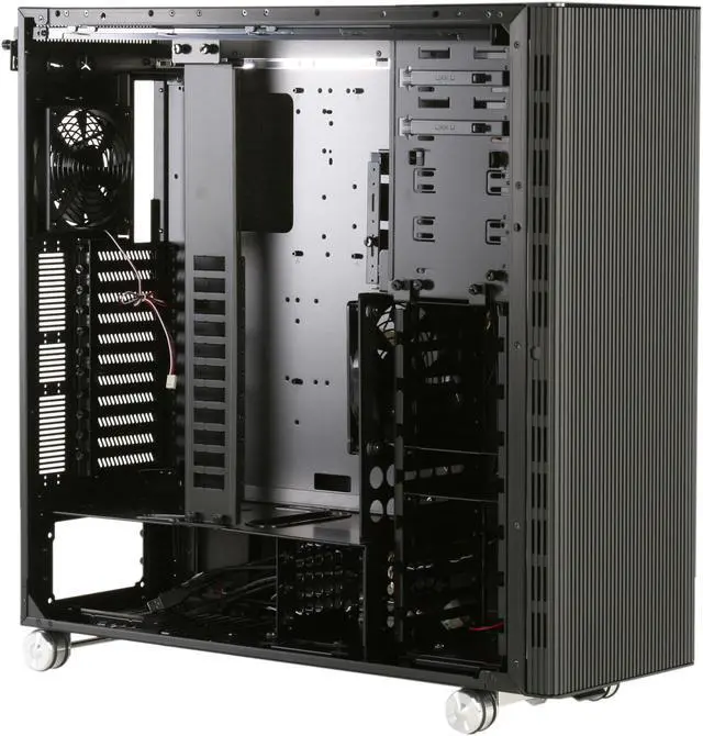 Alt view image 7 of 10 - LIAN LI PC-V2120X All Black Aluminum ATX Full Tower Computer Case