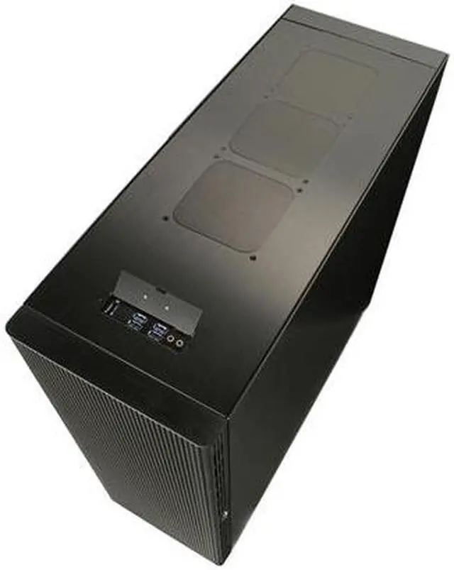 Alt view image 8 of 10 - LIAN LI PC-V2120X All Black Aluminum ATX Full Tower Computer Case