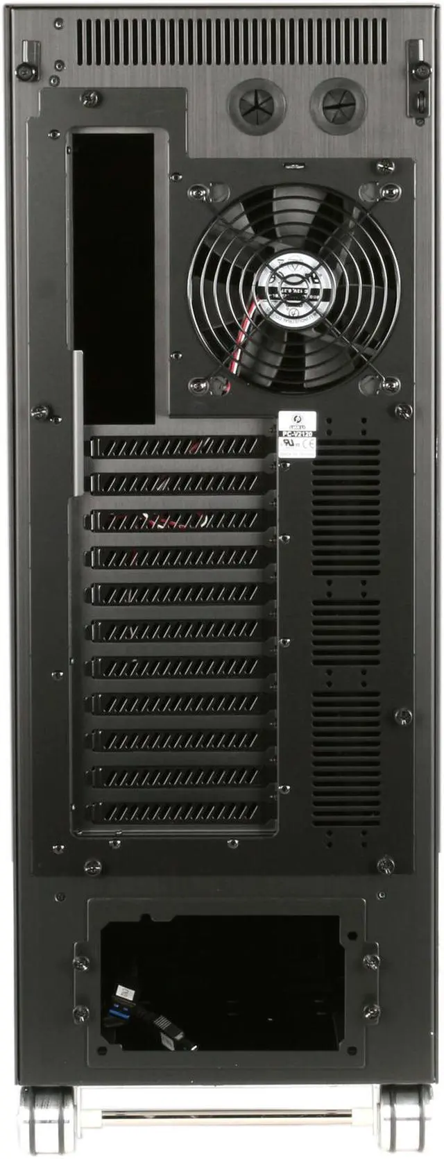 Alt view image 9 of 10 - LIAN LI PC-V2120X All Black Aluminum ATX Full Tower Computer Case