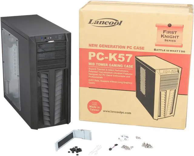 Alt view image 9 of 9 - LIAN LI Lancool First Knight Series PC-K57W Black SECC / Plastic ATX Mid Tower Computer Case