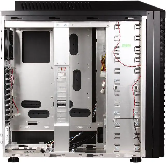 Alt view image 6 of 10 - LIAN LI PC-P80NB Black Aluminum ATX Full Tower Computer Case