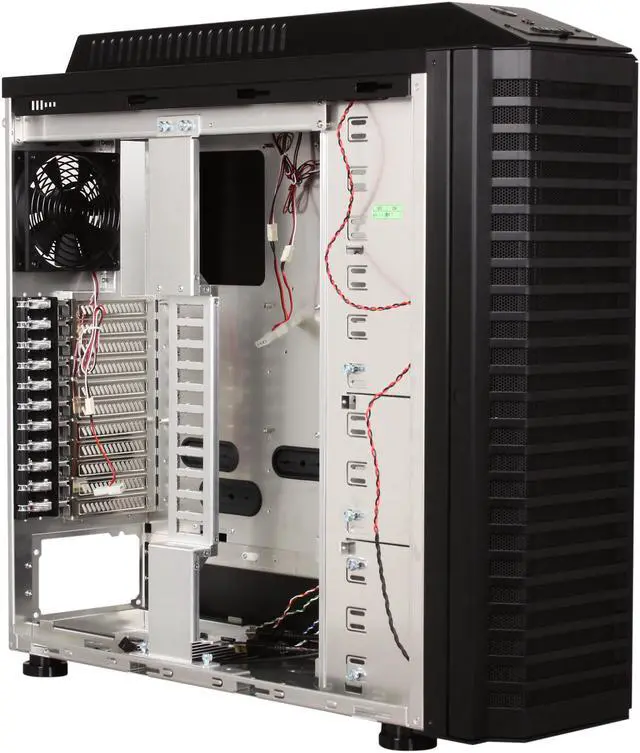 Alt view image 7 of 10 - LIAN LI PC-P80NB Black Aluminum ATX Full Tower Computer Case