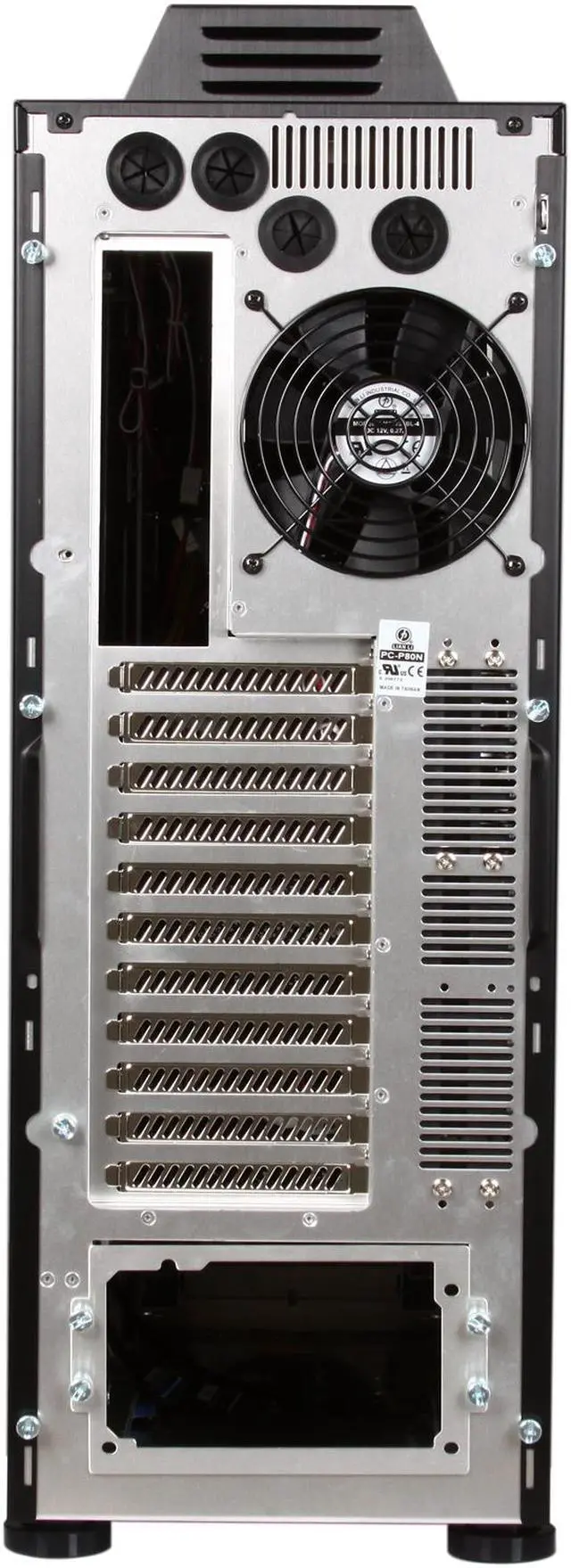 Alt view image 8 of 10 - LIAN LI PC-P80NB Black Aluminum ATX Full Tower Computer Case
