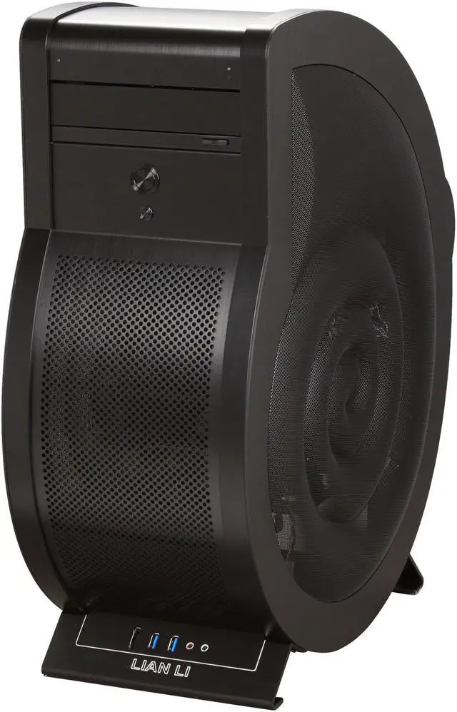 Alt view image 3 of 9 - LIAN LI PC-U6B Black Aluminum Micro ATX Mid Tower Computer Case
