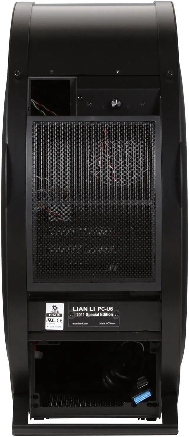 Alt view image 8 of 9 - LIAN LI PC-U6B Black Aluminum Micro ATX Mid Tower Computer Case