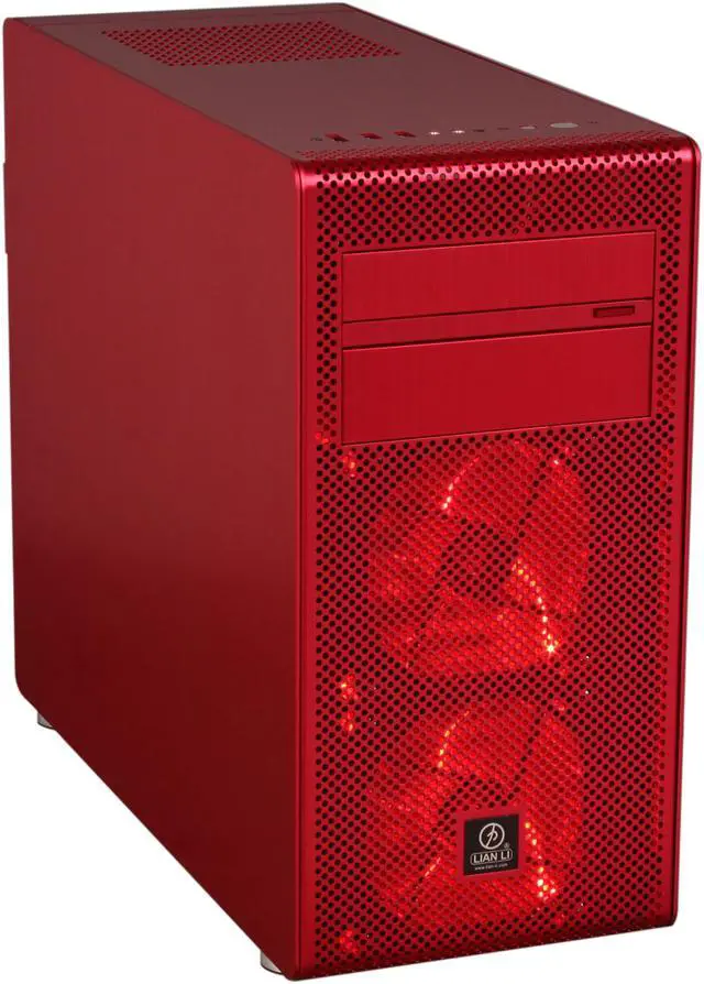 Main image of LIAN LI PC-V600FR Red Aluminum Micro ATX Mini Tower Computer Case
