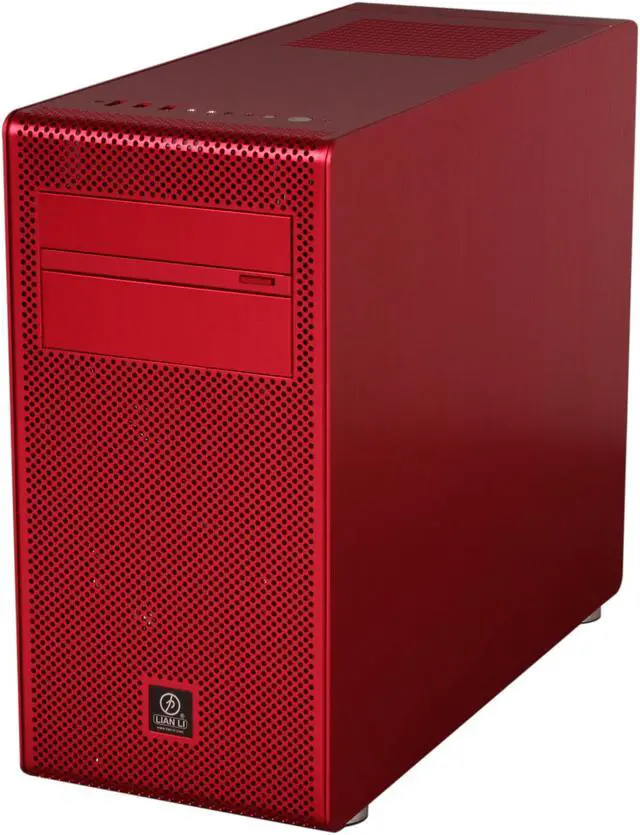 Alt view image 3 of 10 - LIAN LI PC-V600FR Red Aluminum Micro ATX Mini Tower Computer Case