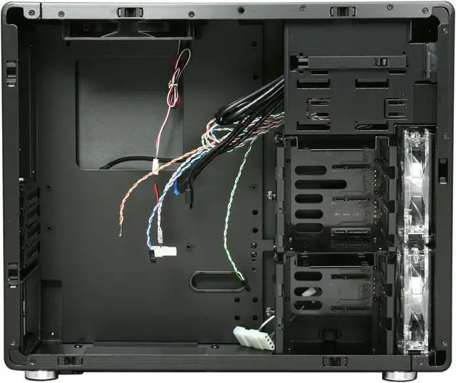 Alt view image 6 of 10 - LIAN LI PC-V600FX Internal Black Aluminum Micro ATX Mini Tower Computer Case