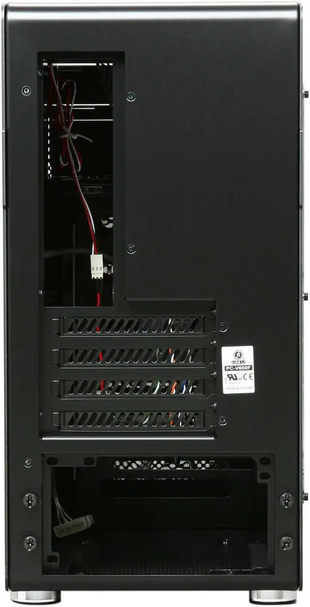 Alt view image 9 of 10 - LIAN LI PC-V600FX Internal Black Aluminum Micro ATX Mini Tower Computer Case