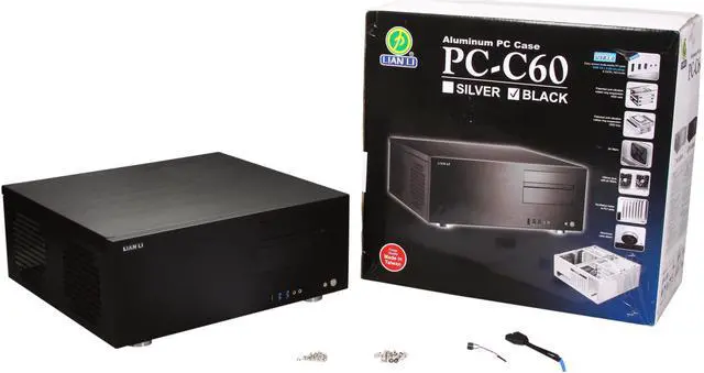 Alt view image 7 of 7 - LIAN LI Black Aluminum PC-C60B ATX Media Center / HTPC Case