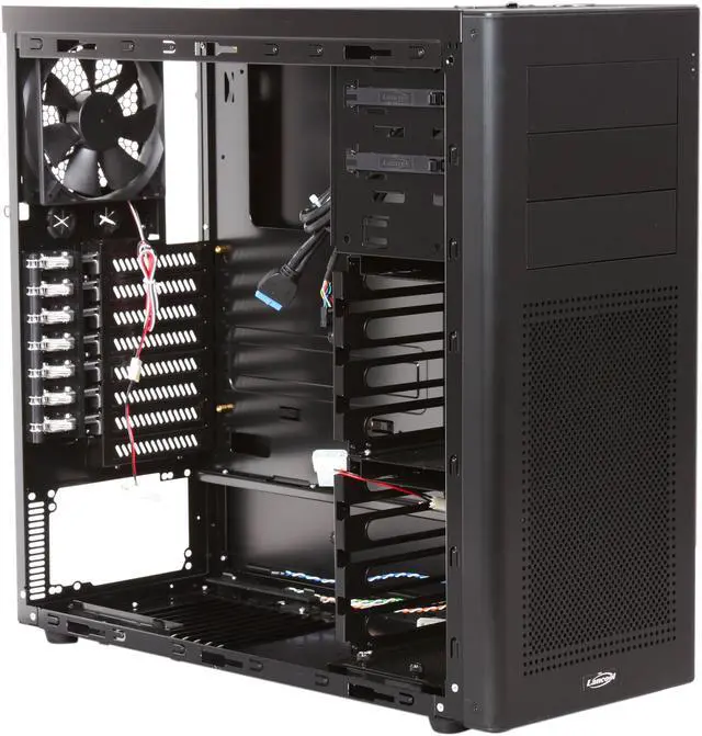 Alt view image 7 of 10 - LIAN LI Lancool First Knight Series PC-K9WX Black Aluminum / Steel ATX Mid Tower Computer Case