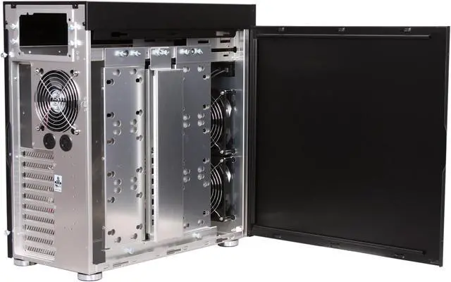 Alt view image 5 of 10 - LIAN LI PC-90 Black Aluminum ATX Full Tower Computer Case