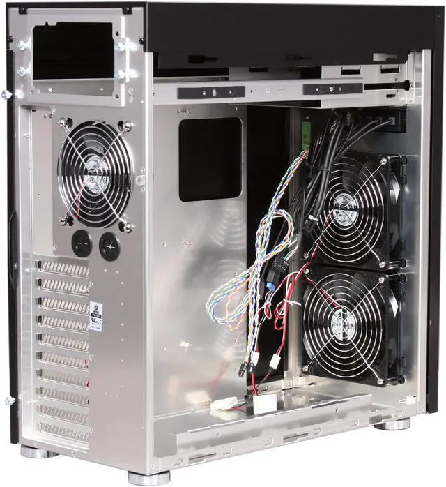 Alt view image 6 of 10 - LIAN LI PC-90 Black Aluminum ATX Full Tower Computer Case