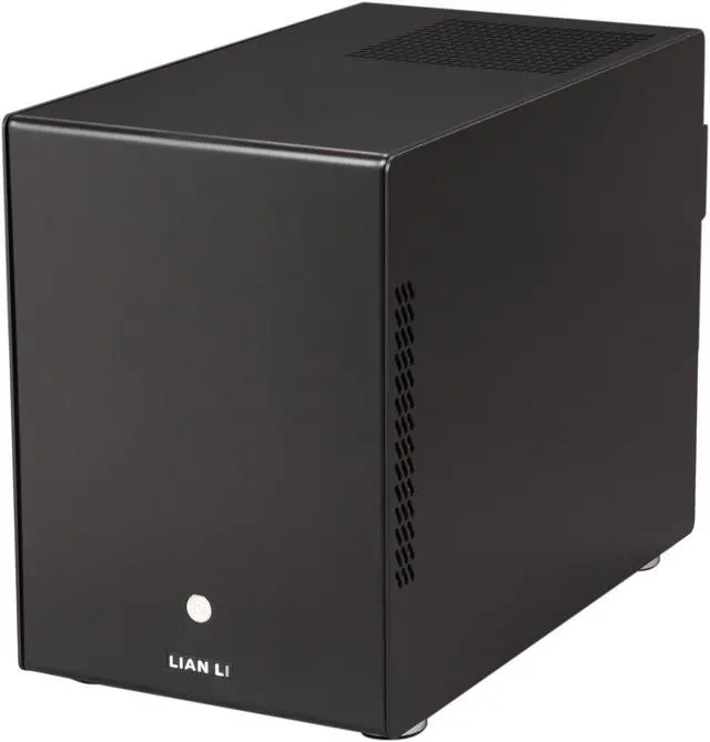 Alt view image 3 of 9 - LIAN LI PC-Q25B Black Aluminum Mini-ITX Tower Computer Case