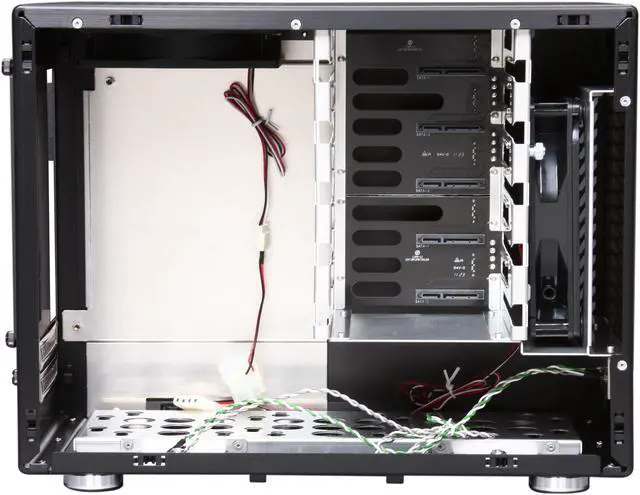 Alt view image 6 of 9 - LIAN LI PC-Q25B Black Aluminum Mini-ITX Tower Computer Case