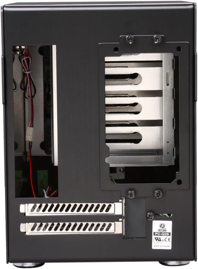 Alt view image 8 of 9 - LIAN LI PC-Q25B Black Aluminum Mini-ITX Tower Computer Case