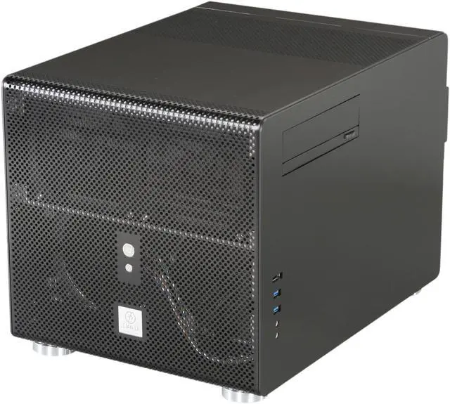 Main image of LIAN LI Black Aluminum PC-V353B Micro ATX Media Center / HTPC Case
