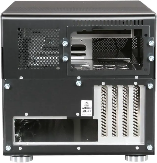 Alt view image 4 of 9 - LIAN LI Black Aluminum PC-V353B Micro ATX Media Center / HTPC Case