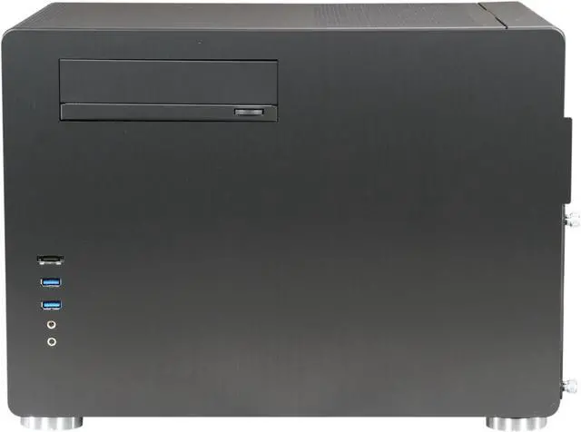 Alt view image 5 of 9 - LIAN LI Black Aluminum PC-V353B Micro ATX Media Center / HTPC Case