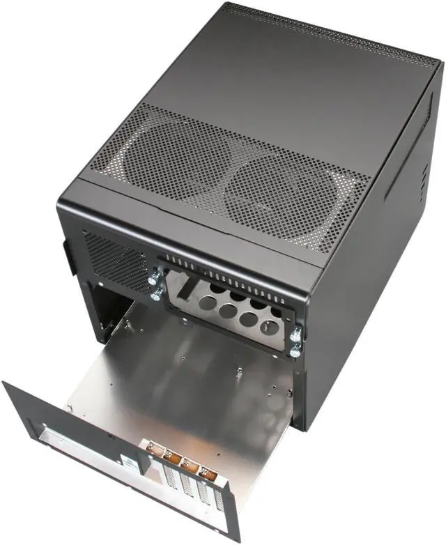 Alt view image 6 of 9 - LIAN LI Black Aluminum PC-V353B Micro ATX Media Center / HTPC Case