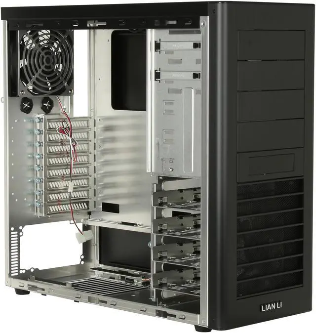 Alt view image 7 of 10 - LIAN LI PC-60FN USB3.0 Black Aluminum ATX Mid Tower Computer Case