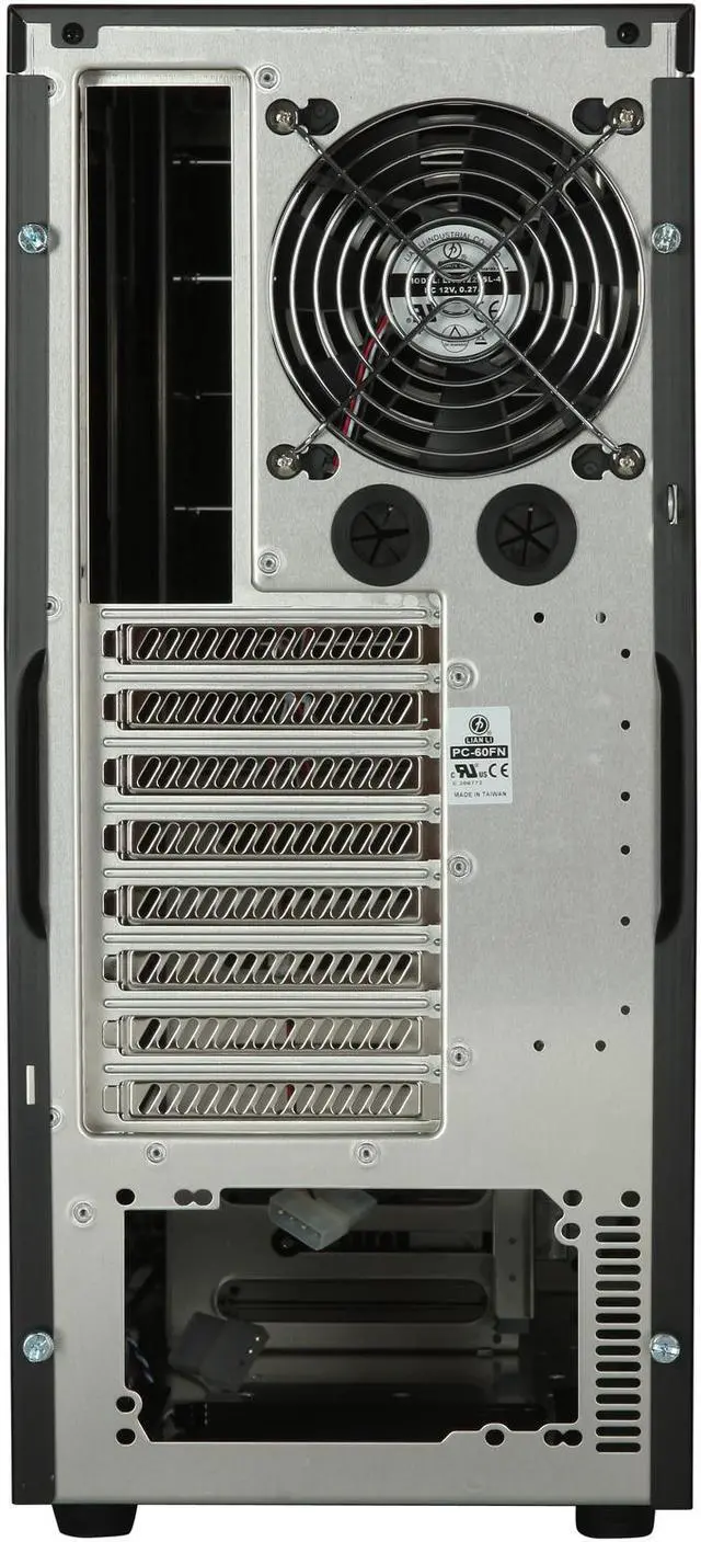Alt view image 9 of 10 - LIAN LI PC-60FN USB3.0 Black Aluminum ATX Mid Tower Computer Case