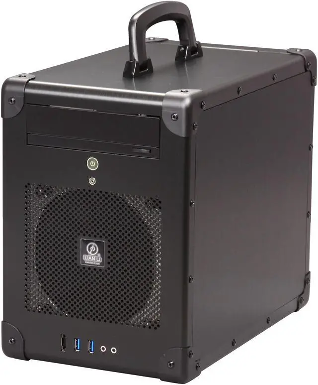 Alt view image 3 of 9 - LIAN LI PC-TU200B Black Aluminum Mini-ITX Tower Computer Case