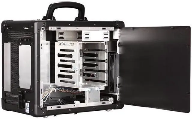 Alt view image 5 of 9 - LIAN LI PC-TU200B Black Aluminum Mini-ITX Tower Computer Case