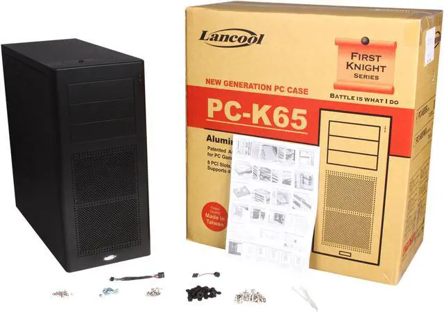 Alt view image 10 of 10 - LIAN LI PC-K65 Black Aluminum / Steel ATX Mid Tower Computer Case