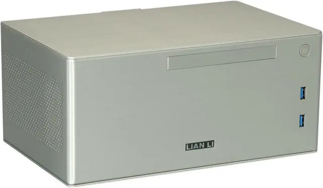 Main image of LIAN LI Silver Aluminum PC-Q09FNA Mini ITX Media Center / HTPC Case
