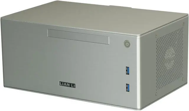 Alt view image 3 of 8 - LIAN LI Silver Aluminum PC-Q09FNA Mini ITX Media Center / HTPC Case