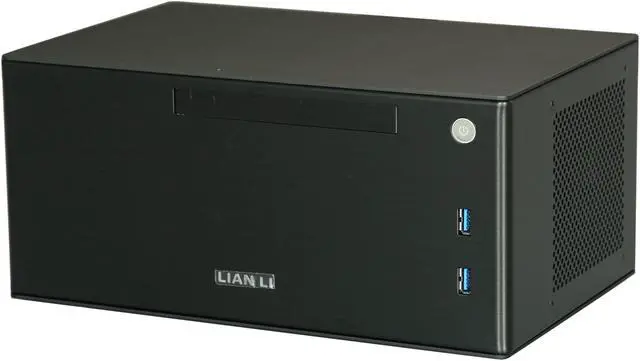 Alt view image 3 of 8 - LIAN LI Black Aluminum PC-Q09FNB Mini ITX Media Center / HTPC Case