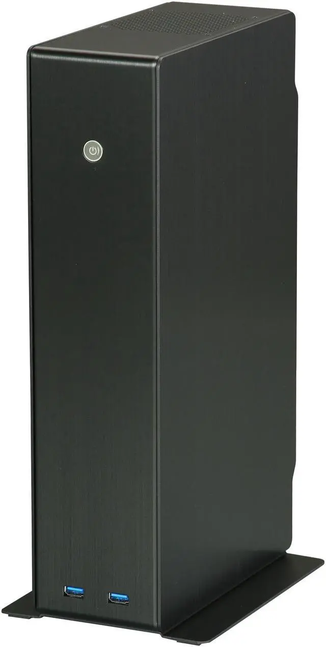 Alt view image 3 of 10 - LIAN LI Black Aluminum PC-Q12B Mini ITX Media Center / HTPC Case