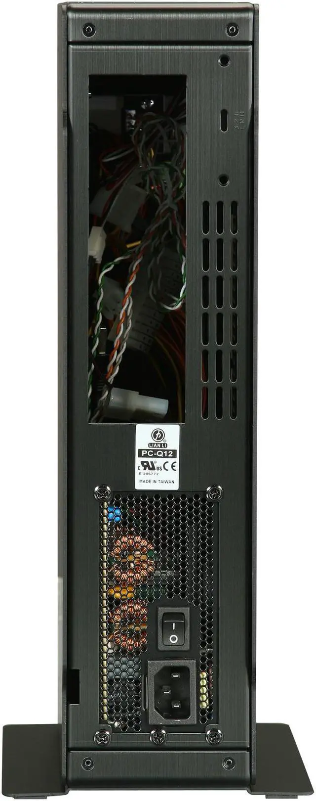 Alt view image 8 of 10 - LIAN LI Black Aluminum PC-Q12B Mini ITX Media Center / HTPC Case