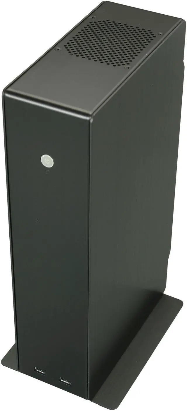 Alt view image 9 of 10 - LIAN LI Black Aluminum PC-Q12B Mini ITX Media Center / HTPC Case