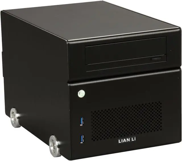 Main image of LIAN LI Black Aluminum PC-Q15B Mini ITX Media Center / HTPC Case