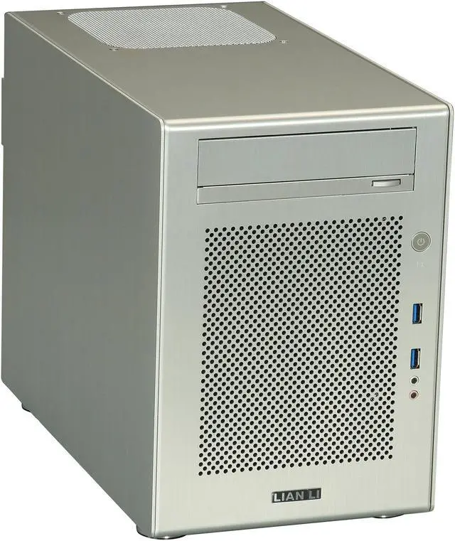 Main image of LIAN LI Silver Aluminum PC-Q18A Mini ITX Media Center / HTPC Case