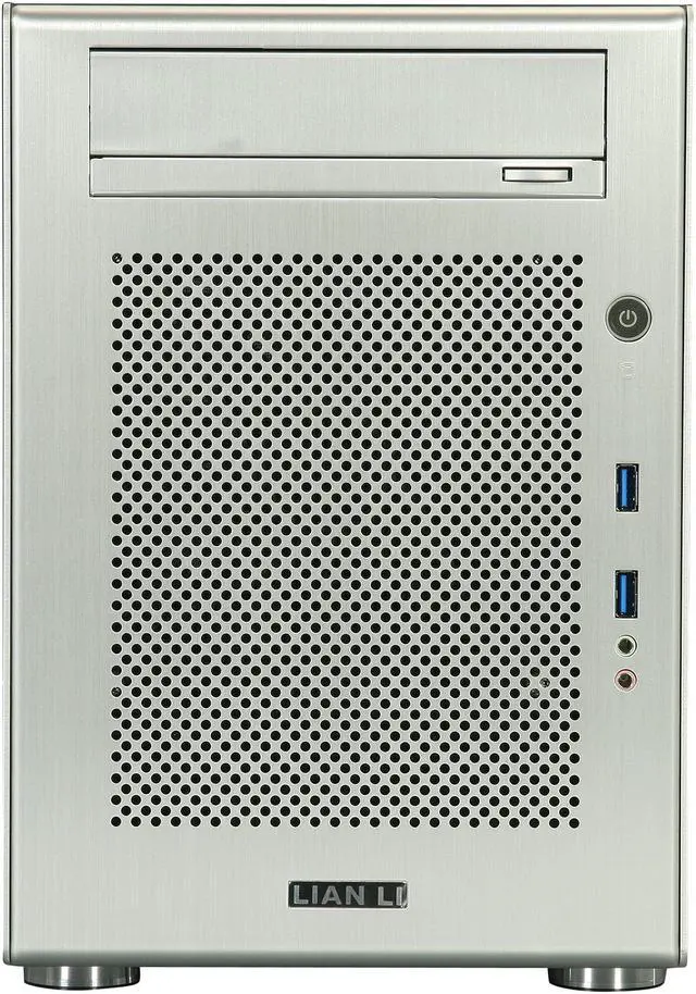 Alt view image 2 of 11 - LIAN LI Silver Aluminum PC-Q18A Mini ITX Media Center / HTPC Case