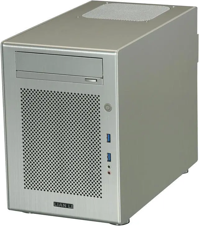 Alt view image 3 of 11 - LIAN LI Silver Aluminum PC-Q18A Mini ITX Media Center / HTPC Case